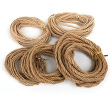5m/lot New Fashion Natural Hemp Jute Cord Rope String 2mm 4mm 6mm for DIY fashion Jewelry Gift Packing Hang Tag String Handmade 2024 - buy cheap