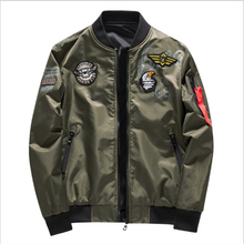 2018 New Bomber Both Side Wear Jacket Men's Pilot Jacket US Air Force Men's Jacket flight Jacket Discount Promotion 2024 - buy cheap