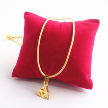 Game Identity V Gold Triangle Clue Necklace For Women and Men Gold Rope Chain Pendant Women Jewelry 2024 - buy cheap