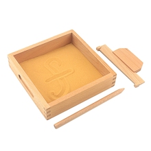 Baby Toy Montessori Language Toy Sand Tray Writing Abilty Yellow Sand Preschool Kindergarten Training Learning Toys for Children 2024 - buy cheap