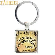 Tafree antigo ouija placa quadrado chaveiro titular do anel do vintage espírito mundo chaveiro masculino moda encantos jóias aa50 2024 - compre barato