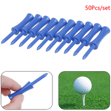 HOT 50Pcs/set Golf Tees Activing  Blue Color Plastic Golf Tees 83mm Durable Rubber Cushion Top Golf Tee 68mm 2024 - buy cheap