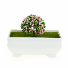 Mini decoração de jardim das fadas árvores em miniatura, artesanato com resina de micro paisagem, bonsai, estatueta de terrário de jardim, acessórios 2024 - compre barato