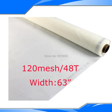 Free Shipping 5 Meters (5 Yards) Cheap 48T 120M Polyester Silk Screen Printing Mesh 165cm Width 2024 - buy cheap