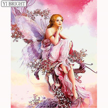 5D DIY Butterfly Fairy Diamond Painting Needlework Embroidery Cross Stitch Round Rhinestone Home Decor Crafts LK1 2024 - buy cheap