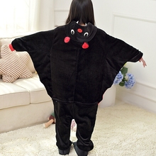 Traje cosplay do morcego de desenho kugurumi, pijama de flanela para crianças 2024 - compre barato