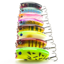 Topwater Popper Poper Pesca Iscas 8 pcs Rígido Isca Artificial Iscas Laser Iscas 5.5 cm 11g pesca iscas artificiais spinner bait 2024 - compre barato