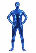(Sm7175) calças metálicas brilhantes azul de corpo inteiro unissex trajes zentai fetiches originais 2024 - compre barato
