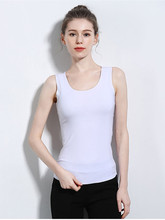 Chaleco sin costuras de calidad para mujer, camiseta sin mangas cómoda de Fitness, Top Sexy con cuello en U, ropa interior elegante 2024 - compra barato