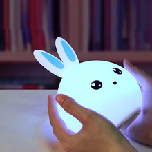 LED Night Light for Children Baby Bedroom LED Night Lamp Cartoon Rabbit Decorative Light Children Sleeping Lamp Bedside Lamp 2024 - buy cheap