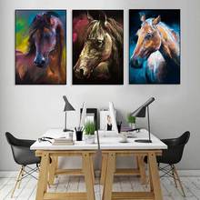 Nordic Canvas Painting Oil Horse Wall Art Poster Decor Picture Home Decor Children Bedroom Living Room Home Decor Painting 2024 - buy cheap