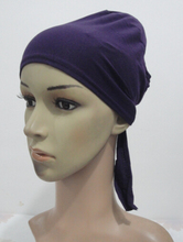 Pañuelo de algodón con lazo en la espalda, sombreros musulmanes, colores surtidos, entrega rápida, H947 2024 - compra barato