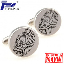 Finger Printing Cufflink Cuff Link 2 Pairs Free Shipping Promotion 2024 - buy cheap