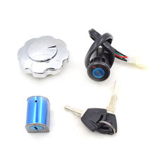 for Honda CG125 CG 125 Motorcycle 4 Wire Ignition Switch Lock+Fuel Gas Tank Cap Cover+Steering Lock Set Femal Plug 2024 - buy cheap