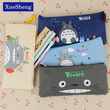 Cute Kawaii Fabric Pencil Case Lovely Cartoon Totoro Pen Bags for Kids Gift School Supplies 2024 - buy cheap