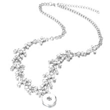 New Styles Rhinestone Snap Jewelry 18mm Snap Button Necklaces & Pendants Snap Jewelry DIY Jewelry For Women Men Gift ZG304 2024 - buy cheap