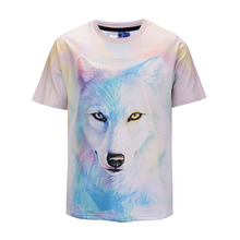 Mr.1991INC 3d T-shirt Summer Cool Comfortable 3D Snow Wolf Print Short Sleeve T-shirt Mens Clothing Casual Fitness TeeTops 2024 - buy cheap