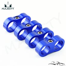 4pcs AN-8 AN8 16MM Braided Hose Separator Clamp Fitting Adapter Bracket Blue 2024 - buy cheap