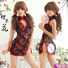 Sexy Lingerie Japanese Kimono Vintage Long Lace Cheongsam Slim Nightclub Party Gown Elegant Qipao Dress 2024 - buy cheap