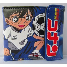 Japanese Anime Detective Conan Folding PU Short Wallet/Conan Case Closed Button Purse 2024 - buy cheap