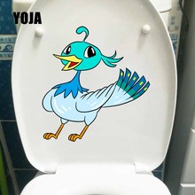 YOJA 22X23.5CM Intereting Wall Sticker Hand Drawn Cartoon Bird Pattern Kids Room Decoration Toilet Decal T5-0717 2024 - buy cheap