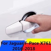 Car Styling Inner Door Handle Cover Door Bowl Frame Trim Sticker Blade door bowl For Jaguar F-Pace F pace fpace X761 2016-2018 2024 - buy cheap