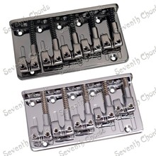 5 String Saddle Bass Guitar Bridge - Gun color & Chrome for choose 2024 - buy cheap