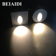 Beiaidi-lâmpada de led para escada, 10 pçs, à prova d'água, 1w, 3w, luz de canto, para exterior 2024 - compre barato