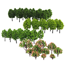 70 Pieces Model 3-9cm Trees Layout Train Railway Diorama Wargame Landscape Scenery HO OO Z TT Multi Scale 2024 - buy cheap