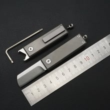 New S35vn multi-purpose pocket knife key ring folding knife TC4 titanium alloy handle outdoor camping survival pocket knife gift 2024 - buy cheap