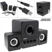 SADA D-203 Bass Cannon 3W Bluetooth Combination Speaker with 3.5mm Stereo Jack and USB 2.1 Wired Powered for Laptop / PC / Phone 2024 - buy cheap