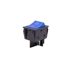 5 шт. синий кнопочный клавишный переключатель 25 А (макс. 250 В) Светодиодный точечный светильник для автомобиля лодки круглый клавишный переключатель вкл./выкл. SPST переключатель 4-контактный переключатель 2024 - купить недорого