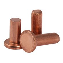 5pcs M5 Flat copper rivet Coppers nail Standard part GB109 Mechanical screw 6mm-40mm Length 2024 - buy cheap