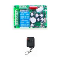 Ac220v 2ch rf sistema de controle remoto sem fio teleswitch transmissor e 1 receptor universal portão controle remoto