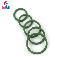 Fkm-anel de vedação verde de 5mm., anel de borracha fluorada para vedação, 25/26/27/28/30/32/35/36/38/40mm. 10 peças. 2024 - compre barato