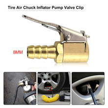 1PCS Car Auto Zinc Alloy 6mm Tyre Wheel Tire Air Chuck Inflator Pump Valve Clip Clamp Connector Adapter for Cars 2024 - buy cheap