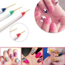 Yinikiz 3Pcs/Set White Handle Nail Art Liner Pens Professional Nails Painting Drawing Pen Brush Manicure Dotting Pen Set 2024 - buy cheap