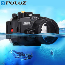PULUZ 40m 1560inch 130ft Depth Underwater Swimming Diving Case Waterproof Camera bag Housing case for Sony A6300 2024 - buy cheap