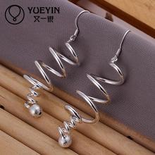 Exaggeration earrings Wholesale silver plated long Dangle earrings for women wedding jewelry New Design nausnice 2024 - buy cheap