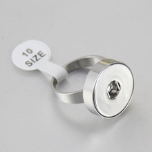 New JZ0018 Simple 316L stainless steel snap rings 4 size fit 18MM snap buttons DIY fittings wholesale 2024 - buy cheap