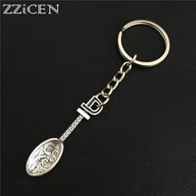 Creative Antique Currency Euro US Dollar Pound Money Symbol Lucky Spoon Keychain Key Ring Chain for Party Wedding Gift 2024 - buy cheap
