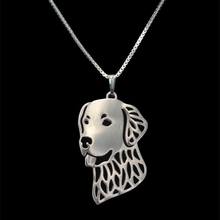 Fashion Hollow Golden Retriever Pendant Necklaces Lovers' Alloy Dog Shaped Necklaces For Women 2024 - buy cheap