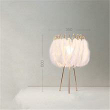 Nordic Modern Minimalist Living Room Bedroom Warm Creative Personality Children's Room Art White Feather Table Lamp Floor Lamp 2024 - buy cheap