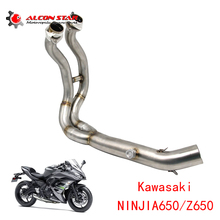 Alconstar For Kawasaki NINJIA650/Z650 Motorcycle Exhaust Middle Pipe Connect Pipe Muffler Escap Link Pipe Full System 2024 - buy cheap