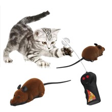 Мышь игрушки беспроводные RC мышки для котов игрушки с дистанционным управлением ложная мышь Новинка RC кошка забавные Игровые мыши игрушки для кошек 2024 - купить недорого