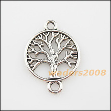 18Pcs Tibetan Silver Color Round Tree Charms Pendants Connectors 20x28mm 2024 - buy cheap