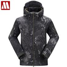 V4.0 Waterproof Soft Shell Men's Tactical Jacket Man Hoody Army Jackets Windproof Outerwear Bionic camouflage Coat Male Clothing 2024 - buy cheap
