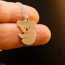 Factory Sale Animal Shaped Necklaces Women Metal Koala Necklaces Retail 2024 - buy cheap