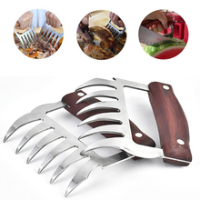 Stainless Steel Pulled Chicken Fork Tear Tool Beef Shred Barbecue Grilling Tool Bear Claws Meat Shredder Barbecue Fork 2pcs/pair 2024 - buy cheap