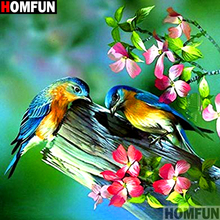 HOMFUN Full Square/Round Drill 5D DIY Diamond Painting "Animal bird" 3D Embroidery Cross Stitch 5D Decor Gift A15229 2024 - buy cheap